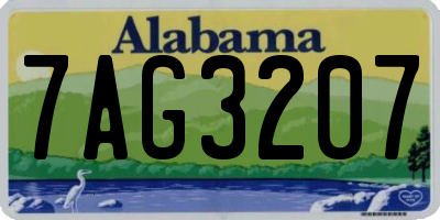 AL license plate 7AG3207