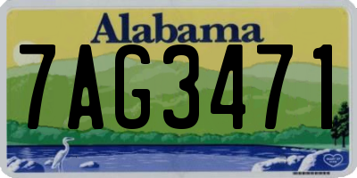AL license plate 7AG3471