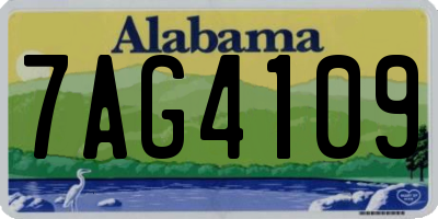 AL license plate 7AG4109