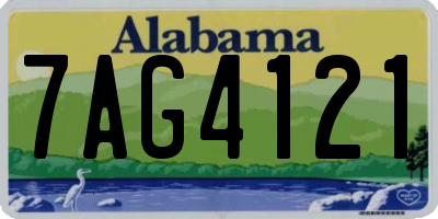 AL license plate 7AG4121