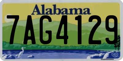 AL license plate 7AG4129