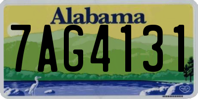 AL license plate 7AG4131