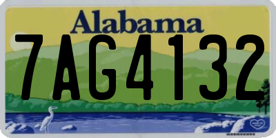 AL license plate 7AG4132