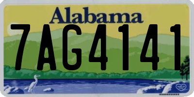 AL license plate 7AG4141