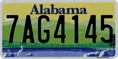 AL license plate 7AG4145