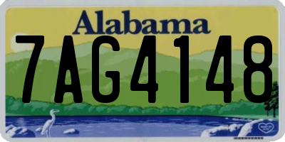 AL license plate 7AG4148