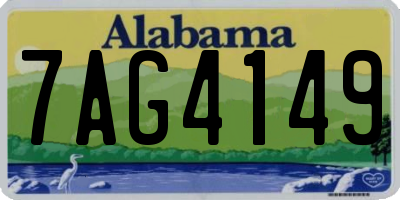 AL license plate 7AG4149