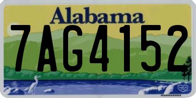 AL license plate 7AG4152