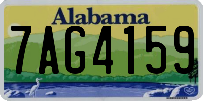 AL license plate 7AG4159