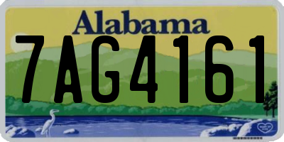 AL license plate 7AG4161