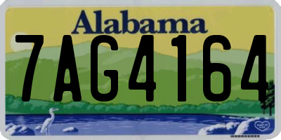AL license plate 7AG4164