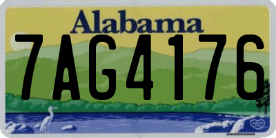 AL license plate 7AG4176