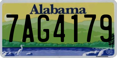 AL license plate 7AG4179