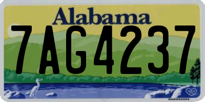 AL license plate 7AG4237