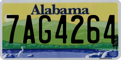 AL license plate 7AG4264