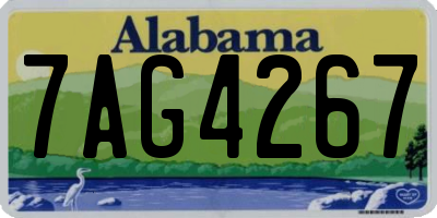 AL license plate 7AG4267