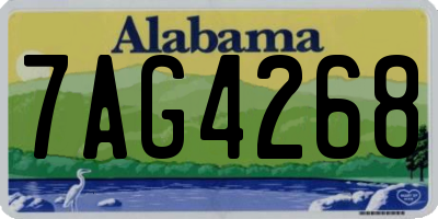 AL license plate 7AG4268