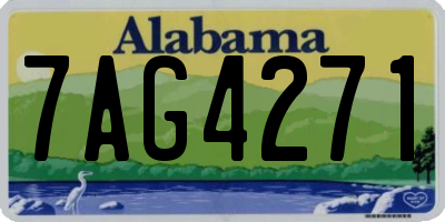 AL license plate 7AG4271