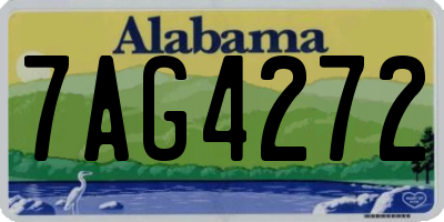 AL license plate 7AG4272