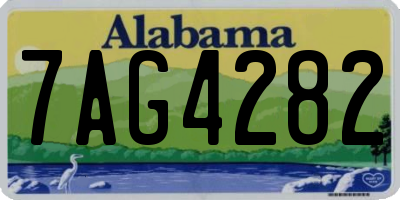 AL license plate 7AG4282