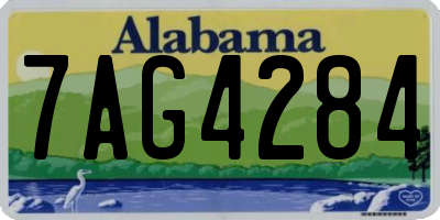 AL license plate 7AG4284