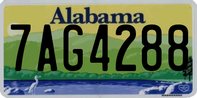 AL license plate 7AG4288