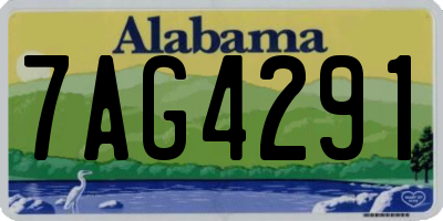 AL license plate 7AG4291