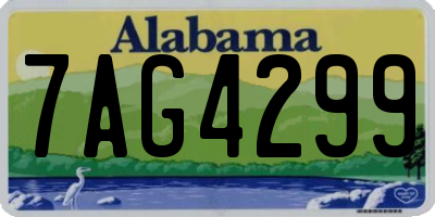 AL license plate 7AG4299