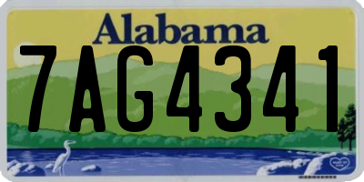 AL license plate 7AG4341