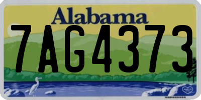 AL license plate 7AG4373