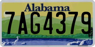 AL license plate 7AG4379
