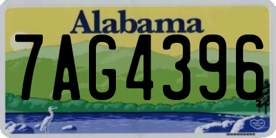 AL license plate 7AG4396