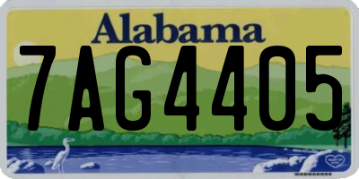 AL license plate 7AG4405