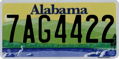 AL license plate 7AG4422