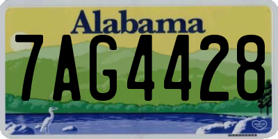 AL license plate 7AG4428