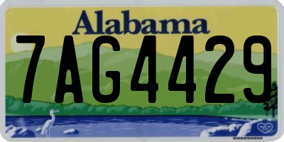 AL license plate 7AG4429