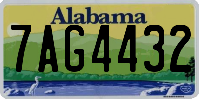 AL license plate 7AG4432