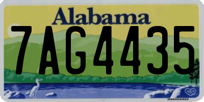 AL license plate 7AG4435