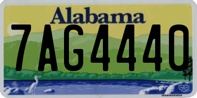 AL license plate 7AG4440