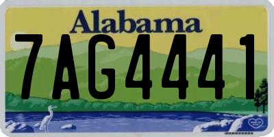 AL license plate 7AG4441