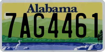 AL license plate 7AG4461