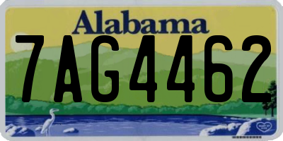 AL license plate 7AG4462