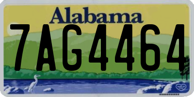 AL license plate 7AG4464