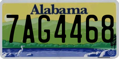 AL license plate 7AG4468