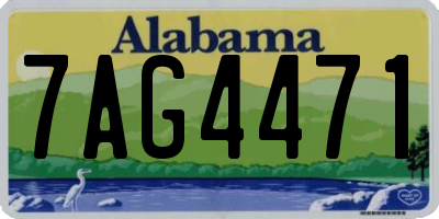AL license plate 7AG4471