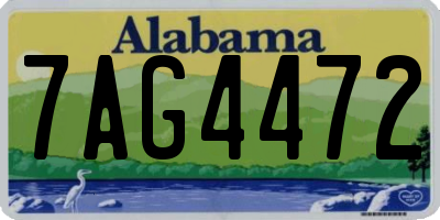 AL license plate 7AG4472