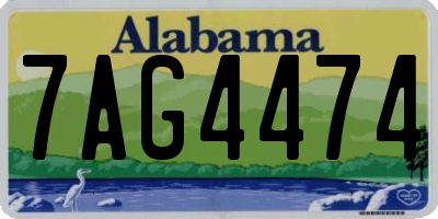 AL license plate 7AG4474