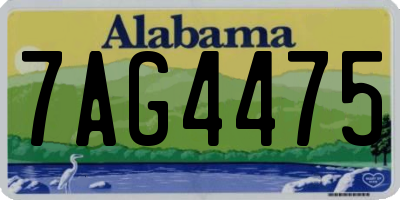 AL license plate 7AG4475