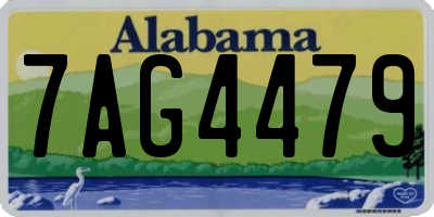 AL license plate 7AG4479