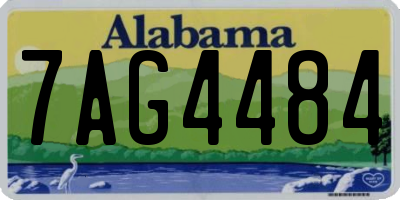 AL license plate 7AG4484